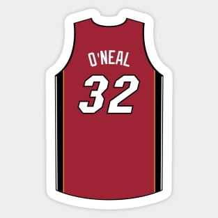 Shaquille O Neal Miami Jersey Qiangy Sticker